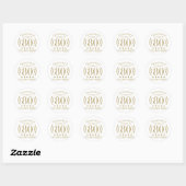 Sticker Rond 80e anniversaire Golden Oldie (Feuille)