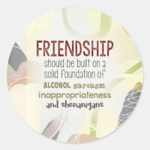 Sticker Rond 810.friendship-shenanigans