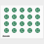 Sticker Rond #82 Cercle Vert (Feuille)