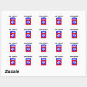 Sticker Rond 82e Airborne (Feuille)