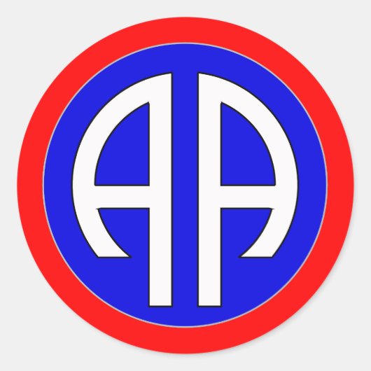 Sticker Rond 82e AIRBORNE - ARMÉE (Devant)