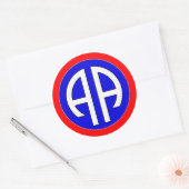 Sticker Rond 82e AIRBORNE - ARMÉE (Enveloppe)