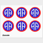 Sticker Rond 82e AIRBORNE - ARMÉE (Feuille)