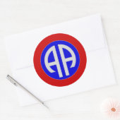 Sticker Rond 82e AIRBORNE - ARMÉE (Enveloppe)