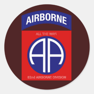Sticker Rond 82e division aéroportée de l'Armée de terre