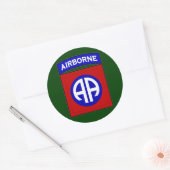 Sticker Rond 82e division aéroportée SSI (Enveloppe)