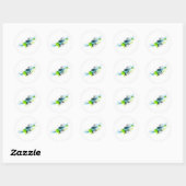 Sticker Rond 83. Kayak urbain 2 (Feuille)