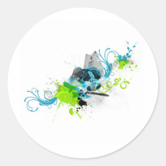 Sticker Rond 83. Kayak urbain 2