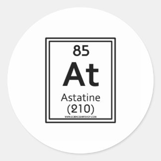 Sticker Rond 85 Astatine