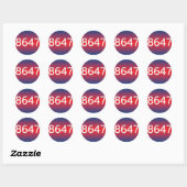 STICKER ROND 8647 (Feuille)