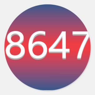 STICKER ROND 8647