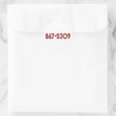 STICKER ROND 867-5309 (Sac)