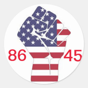 Sticker Rond 86 45 et #résistance