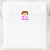 Sticker Rond 87 et Fabuleux ! (Sac)