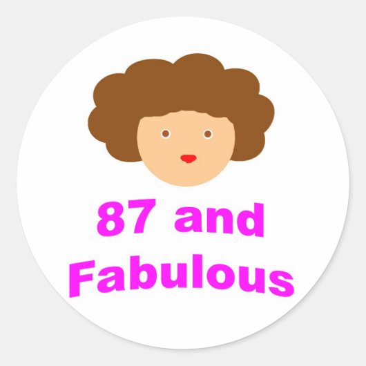 Sticker Rond 87 et Fabuleux ! (Devant)