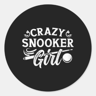 Sticker Rond 8 Accessoires De Bal Pour Adultes Crazy Snooker G