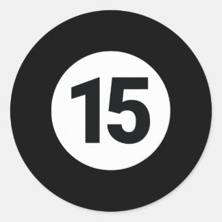 Sticker Rond 8 Bal de piscine 15 Billard Costume Halloween Grou