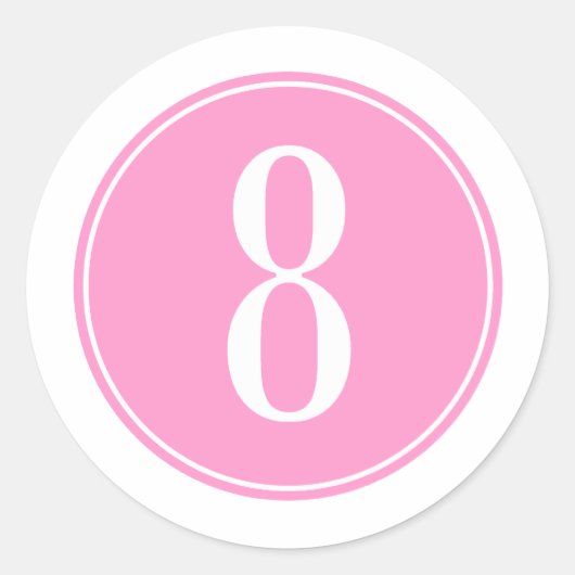 Sticker Rond #8 Cercle rose (Devant)