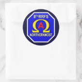 Sticker Rond 8e RRFS 1 (Sac)