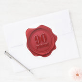 Sticker Rond 90e anniversaire 90 Proof Party (Enveloppe)