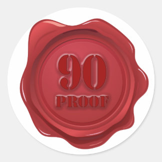 Sticker Rond 90e anniversaire 90 Proof Party