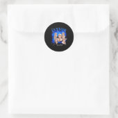 Sticker Rond 90s Bootleg Rap Tee Photo  (Sac)