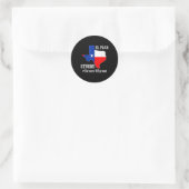 Sticker Rond 915 Fier El Paso Chemise forte (Sac)