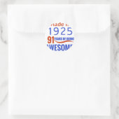 Sticker Rond 91 ans (Sac)