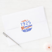 Sticker Rond 91 ans (Enveloppe)