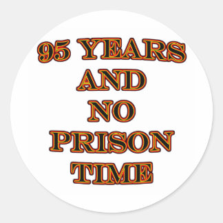 Sticker Rond 95 et pas de peine de prison