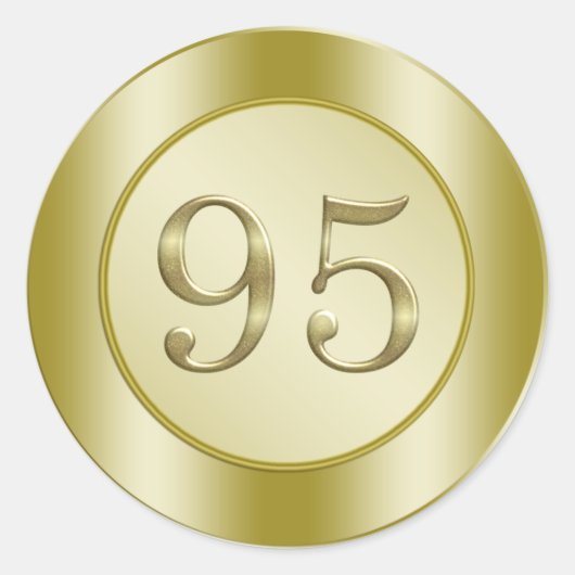 Sticker Rond 95e fête d'anniversaire (Devant)