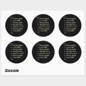Sticker Rond 99 Bugs Dans Le Logiciel Code Drôle Ingénieur Test (Feuille)