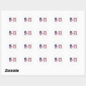 Sticker Rond 9-11 N'oubliez jamais (Feuille)