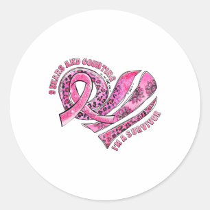 Sticker Rond 9 ans et compter Je suis un survivant Cancer du se