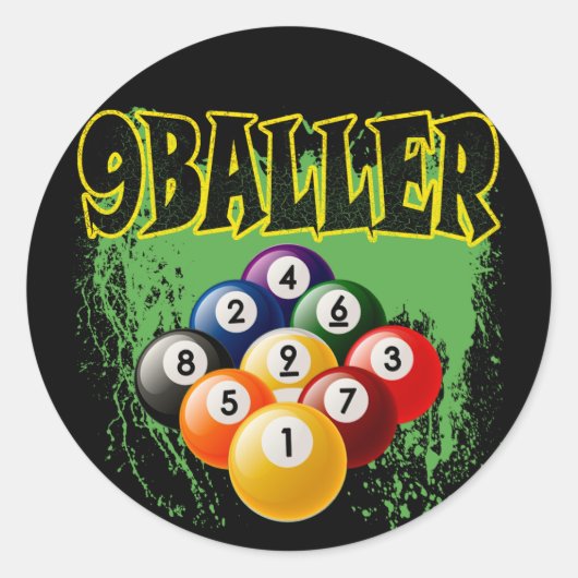 STICKER ROND 9 BALLER (Devant)