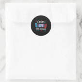 Sticker Rond 9 Joueur déverrouillé 9e Anniversaire Gift Video G (Sac)