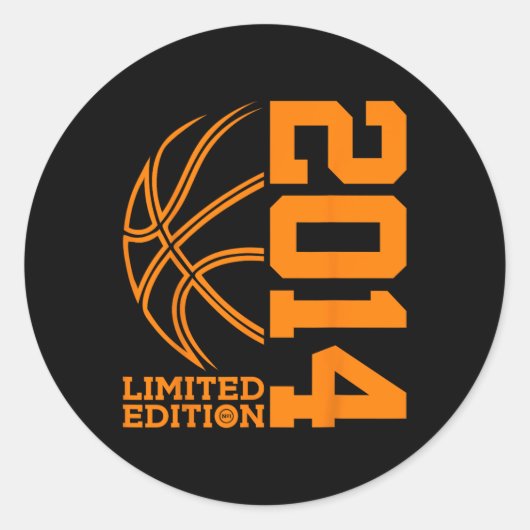 Sticker Rond 9e ANNIVERSAIRE BASKETBALL LIMITED EDITION 2014 (Devant)