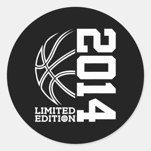 Sticker Rond 9e anniversaire Basketball Limited Edition 2014 1 (Devant)