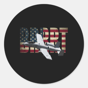 Sticker Rond A10 A-10 Thunderbolt Whog Brrt