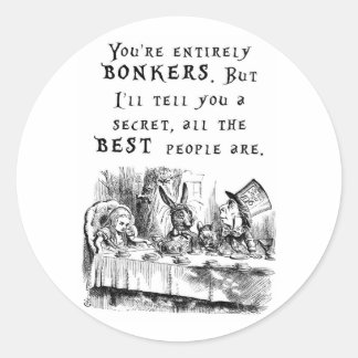 Sticker Rond A4 entièrement fou