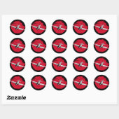Sticker Rond A6M Zero | World War 2 Japanese Plane Retro (Feuille)