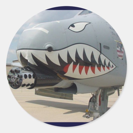STICKER ROND A-10 THUNDERBOLT (Devant)