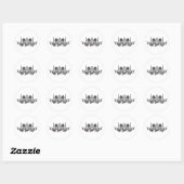 Sticker Rond A-10 Warthog Fighter (Feuille)