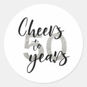 Sticker Rond À 50 ans d'étincelles 50e anniversaire (Devant)