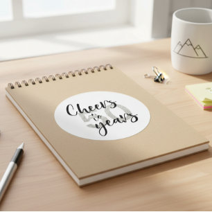 Sticker Rond À 50 ans d'étincelles 50e anniversaire