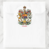 Sticker rond à armoiries du Canada (Sac)