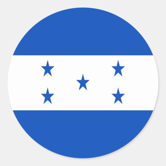 Sticker Rond A bas prix ! Drapeau du Honduras (Devant)