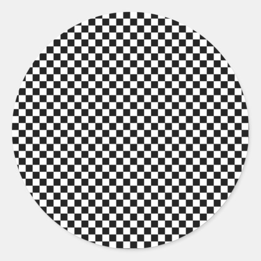 Sticker Rond à damiers (Devant)