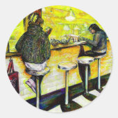 Sticker Rond A Day Off from Crazy (Devant)