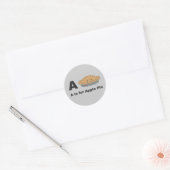Sticker Rond A est pour Apple Pie (Enveloppe)